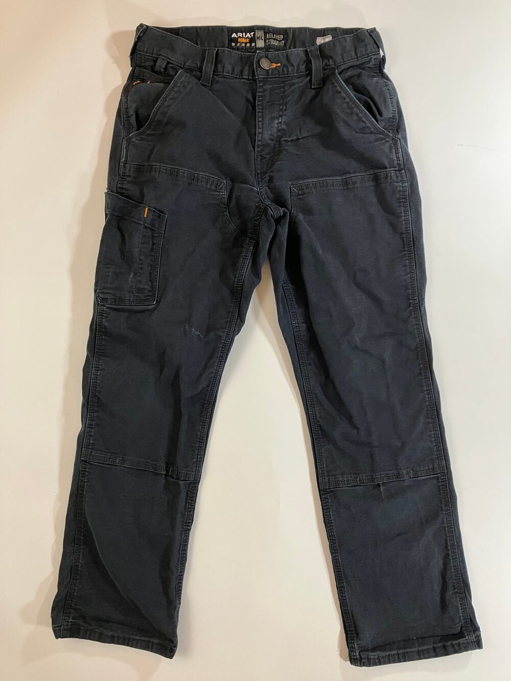 Ariat Rebar M4 Men’s 30x30 Black DuraStretch Double Front Work Pants Fits 28x30